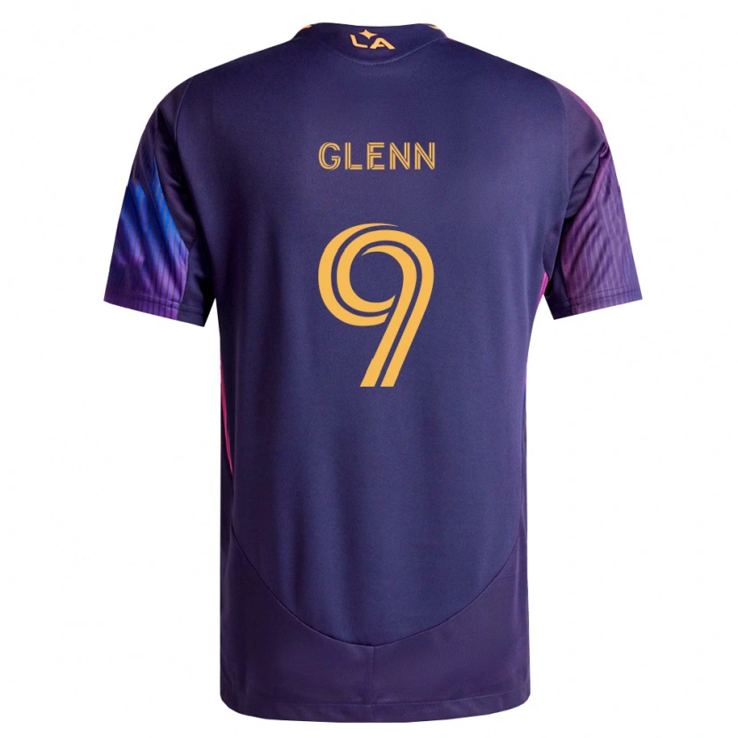 Danxen Kvinnor Jordan Glenn #9 Mörklila Gul Bortatröja Matchtröjor 2026/27 Tröjor T-Tröja