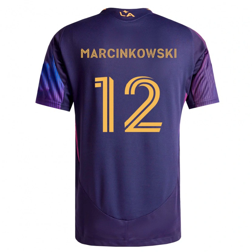Danxen Kvinnor Jt Marcinkowski #12 Mörklila Gul Bortatröja Matchtröjor 2026/27 Tröjor T-Tröja