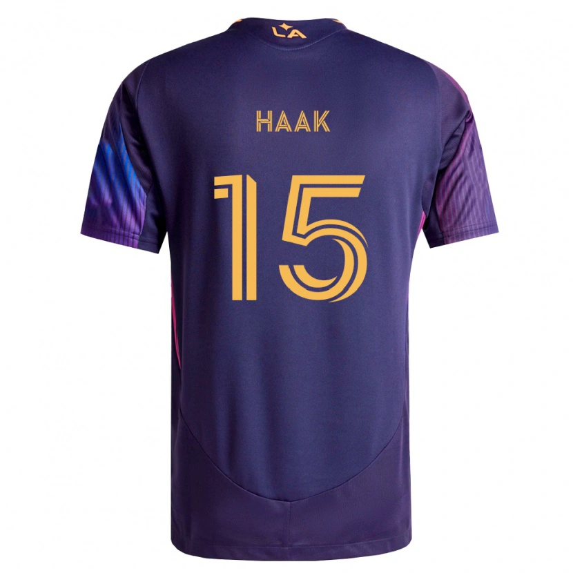 Danxen Kvinnor Justin Haak #15 Mörklila Gul Bortatröja Matchtröjor 2026/27 Tröjor T-Tröja