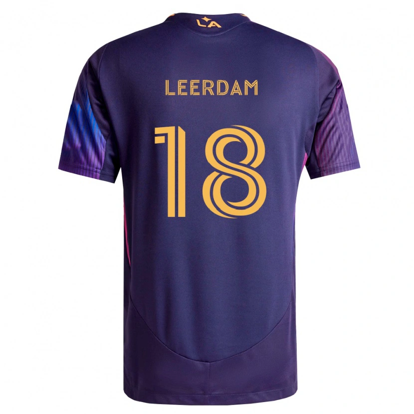 Danxen Kvinnor Kelvin Leerdam #18 Mörklila Gul Bortatröja Matchtröjor 2026/27 Tröjor T-Tröja