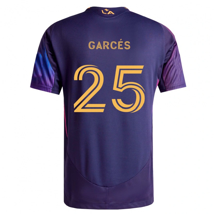 Danxen Kvinnor Carlos Garcés #25 Mörklila Gul Bortatröja Matchtröjor 2026/27 Tröjor T-Tröja