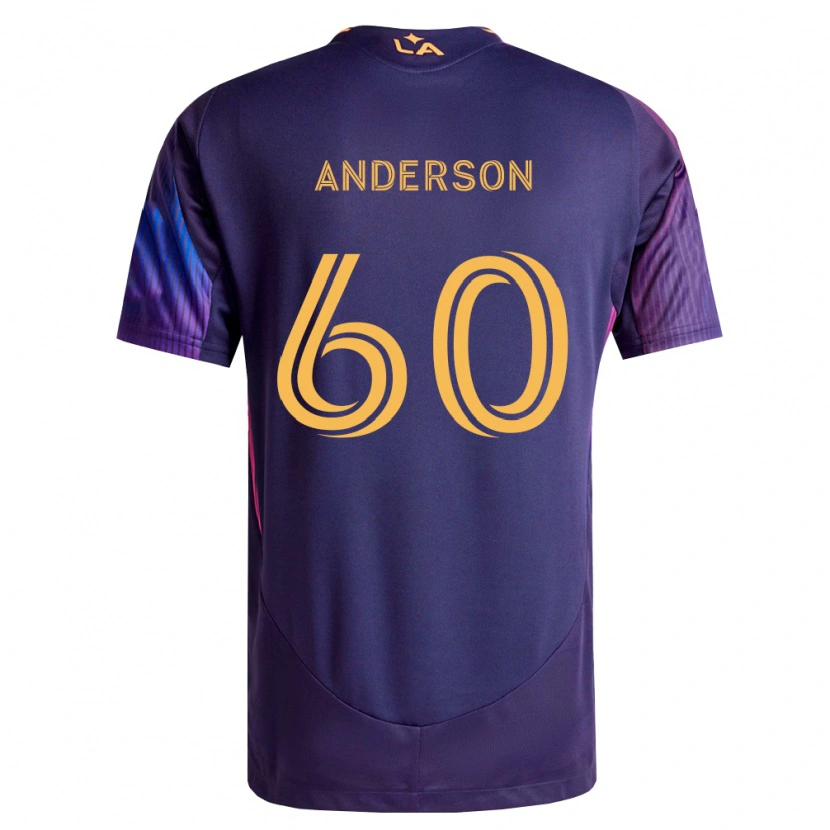 Danxen Kvinnor Nolan Anderson #60 Mörklila Gul Bortatröja Matchtröjor 2026/27 Tröjor T-Tröja