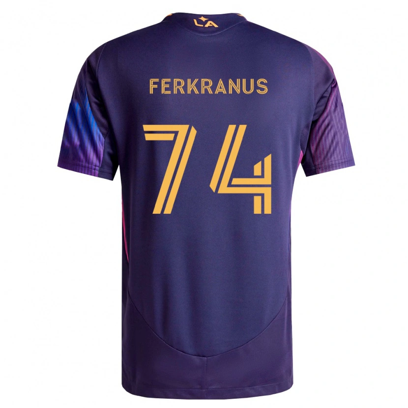 Danxen Kvinnor Marcus Ferkranus #74 Mörklila Gul Bortatröja Matchtröjor 2026/27 Tröjor T-Tröja