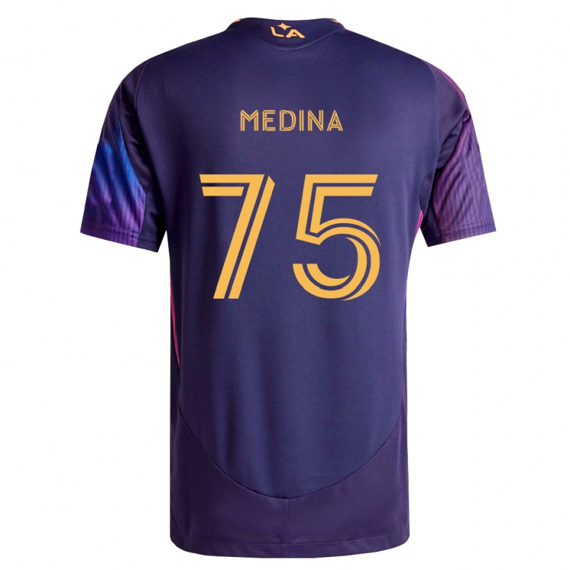Danxen Kvinnor Aaron Medina #75 Mörklila Gul Bortatröja Matchtröjor 2026/27 Tröjor T-Tröja