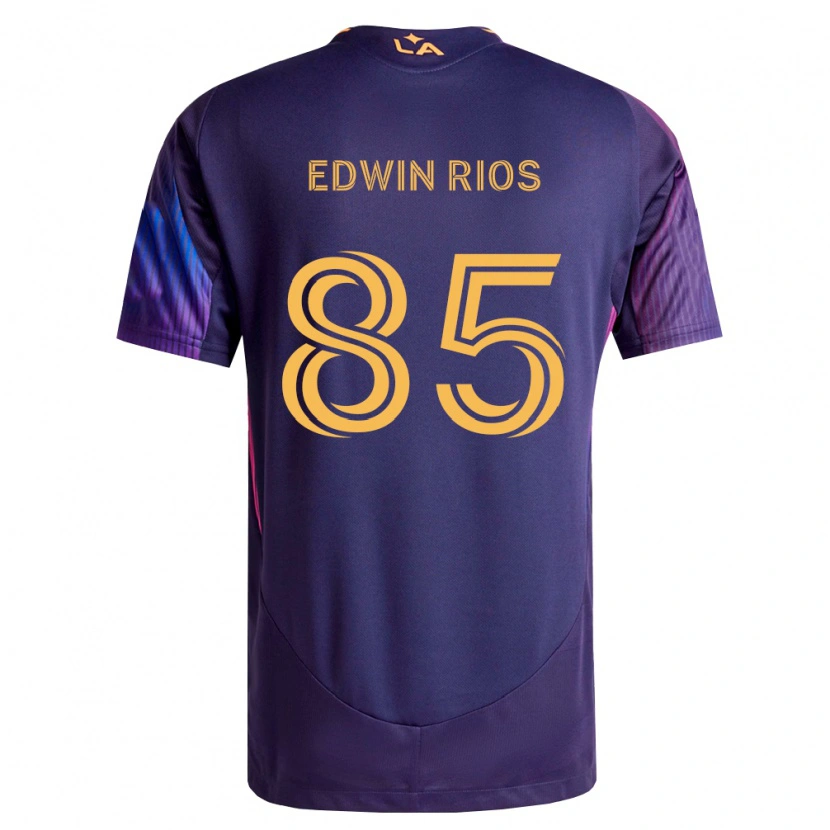 Danxen Kvinnor Edwin Ríos #85 Mörklila Gul Bortatröja Matchtröjor 2026/27 Tröjor T-Tröja