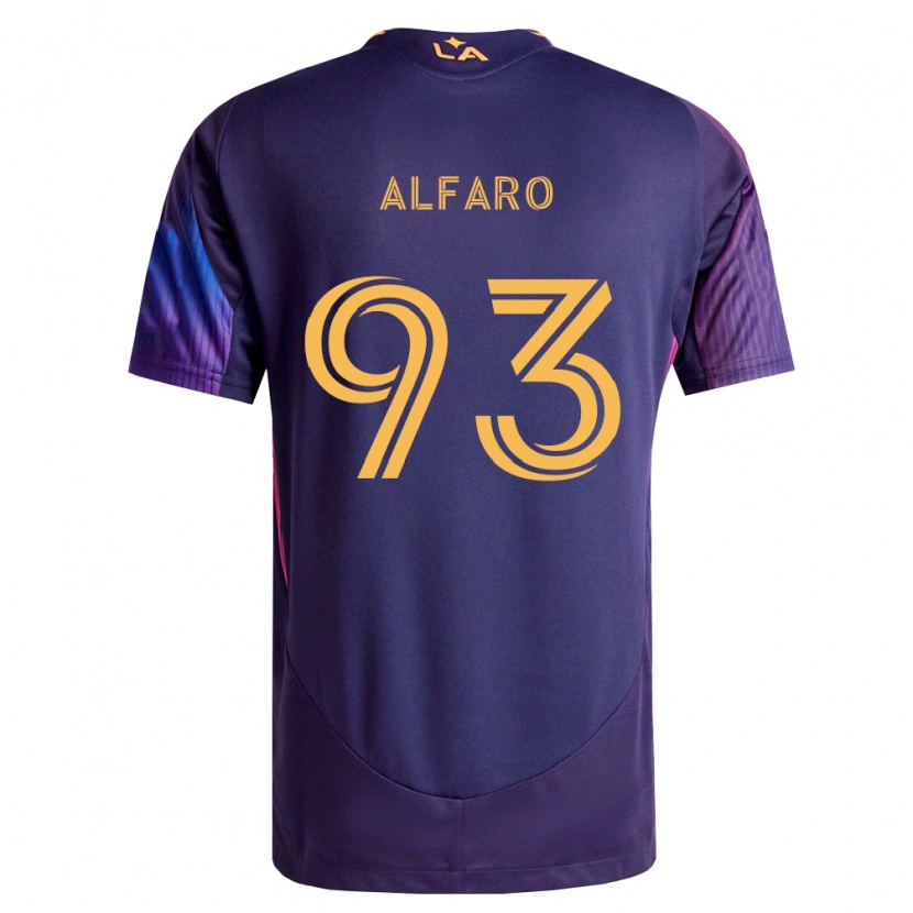 Danxen Kvinnor Tony Alfaro #93 Mörklila Gul Bortatröja Matchtröjor 2026/27 Tröjor T-Tröja