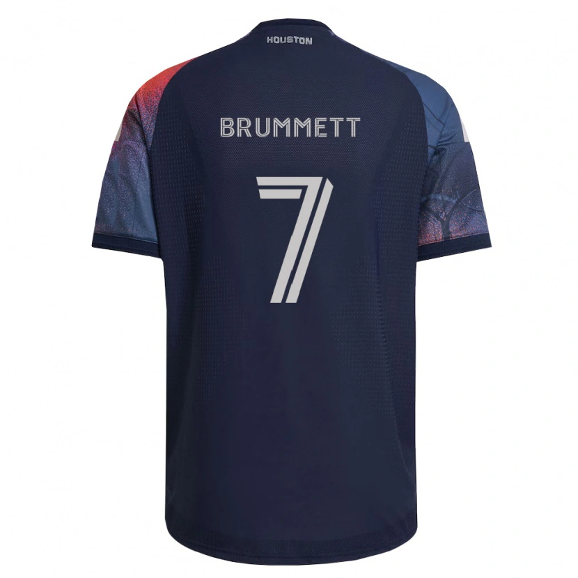 Danxen Kvinnor Austin Brummett #7 Mörkblå Vit Orange Bortatröja Matchtröjor 2026/27 Tröjor T-Tröja