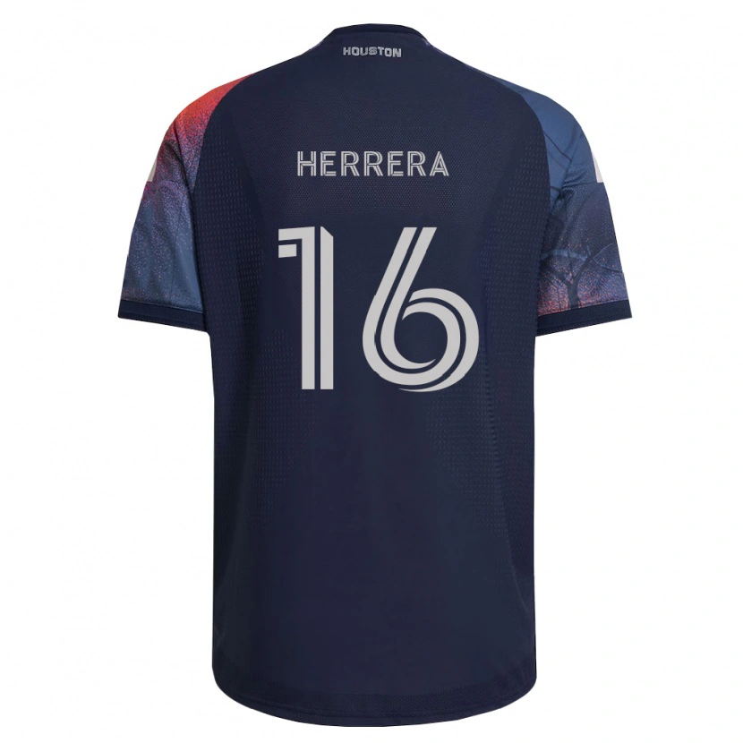 Danxen Kvinnor Héctor Herrera #16 Mörkblå Vit Orange Bortatröja Matchtröjor 2026/27 Tröjor T-Tröja