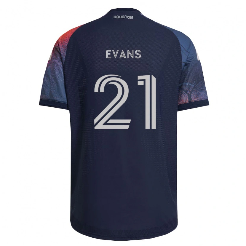Danxen Kvinnor Jacob Evans #21 Mörkblå Vit Orange Bortatröja Matchtröjor 2026/27 Tröjor T-Tröja