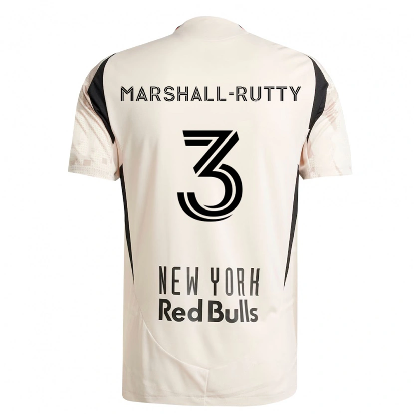 Danxen Kvinnor Jahkeele Marshall-Rutty #3 Off-White Röd Svart Bortatröja Matchtröjor 2026/27 Tröjor T-Tröja