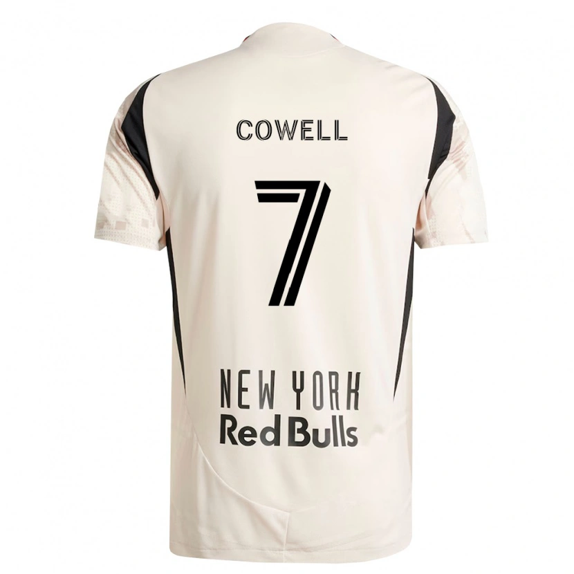 Danxen Kvinnor Cade Cowell #7 Off-White Röd Svart Bortatröja Matchtröjor 2026/27 Tröjor T-Tröja