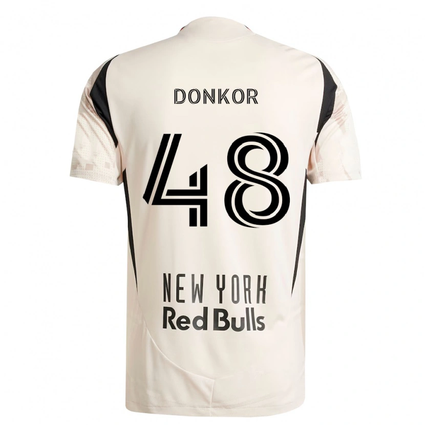 Danxen Kvinnor Ronald Donkor #48 Off-White Röd Svart Bortatröja Matchtröjor 2026/27 Tröjor T-Tröja