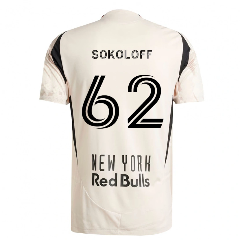 Danxen Kvinnor Paul Sokoloff #62 Off-White Röd Svart Bortatröja Matchtröjor 2026/27 Tröjor T-Tröja