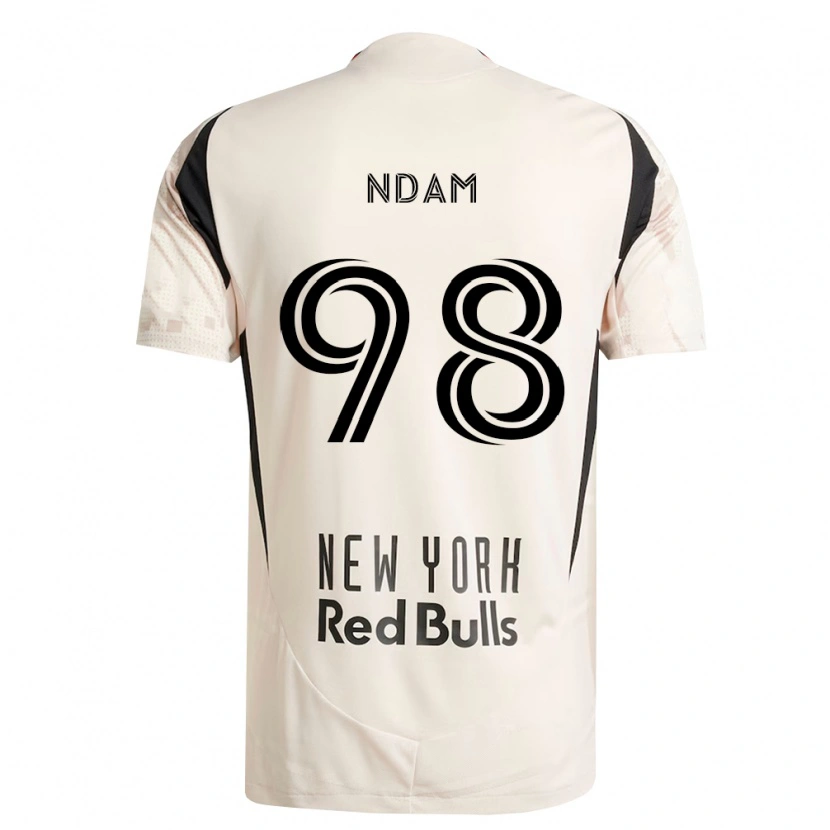 Danxen Kvinnor Hassan Ndam #98 Off-White Röd Svart Bortatröja Matchtröjor 2026/27 Tröjor T-Tröja