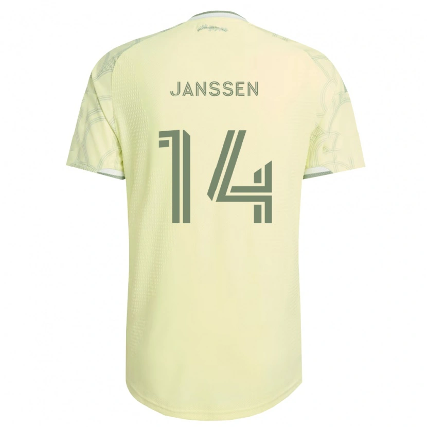 Danxen Kvinnor Vincent Janssen #14 Beige Vit Bortatröja Matchtröjor 2026/27 Tröjor T-Tröja