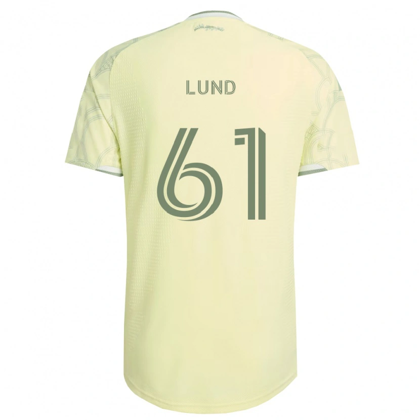 Danxen Kvinnor Nicklas Lund #61 Beige Vit Bortatröja Matchtröjor 2026/27 Tröjor T-Tröja