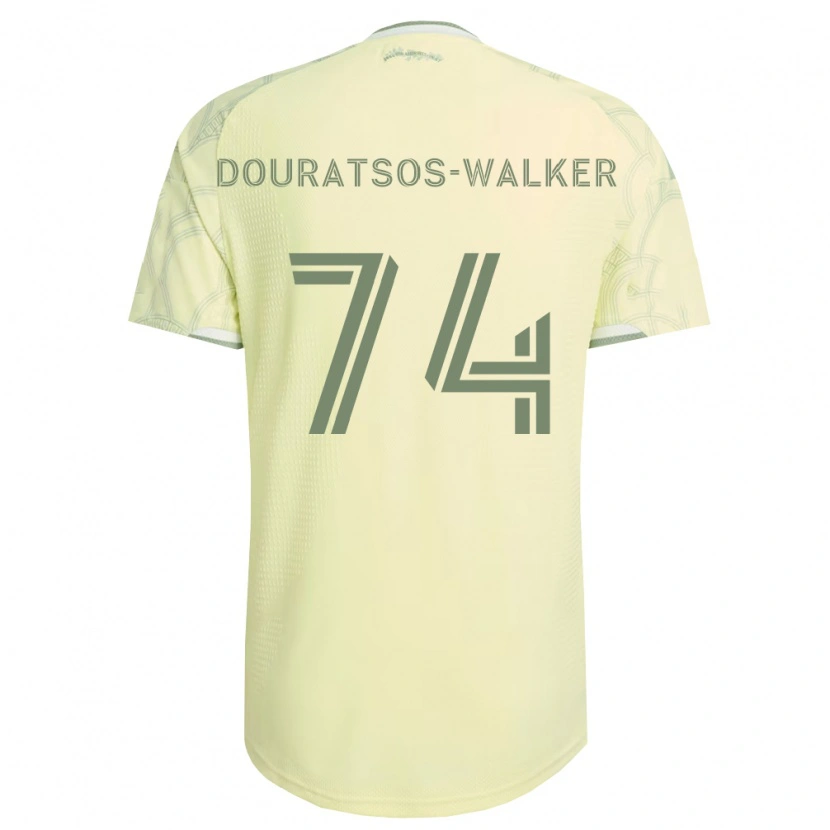 Danxen Kvinnor Elias Douratsos-Walker #74 Beige Vit Bortatröja Matchtröjor 2026/27 Tröjor T-Tröja