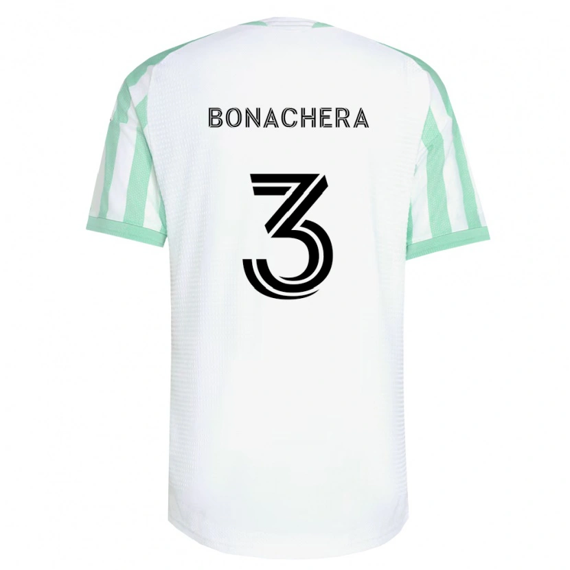 Danxen Kvinnor Rubén Bonachera #3 Ljusgrön Svart Vit Bortatröja Matchtröjor 2026/27 Tröjor T-Tröja