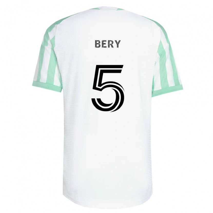 Danxen Kvinnor Jules Bery #5 Ljusgrön Svart Vit Bortatröja Matchtröjor 2026/27 Tröjor T-Tröja
