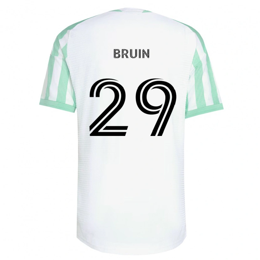 Danxen Kvinnor Will Bruin #29 Ljusgrön Svart Vit Bortatröja Matchtröjor 2026/27 Tröjor T-Tröja