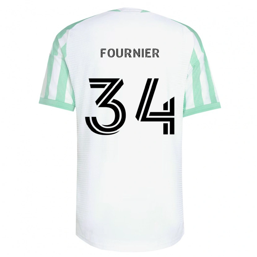 Danxen Kvinnor Drake Fournier #34 Ljusgrön Svart Vit Bortatröja Matchtröjor 2026/27 Tröjor T-Tröja