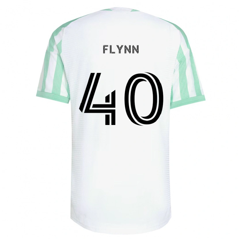 Danxen Kvinnor Liam Flynn #40 Ljusgrön Svart Vit Bortatröja Matchtröjor 2026/27 Tröjor T-Tröja