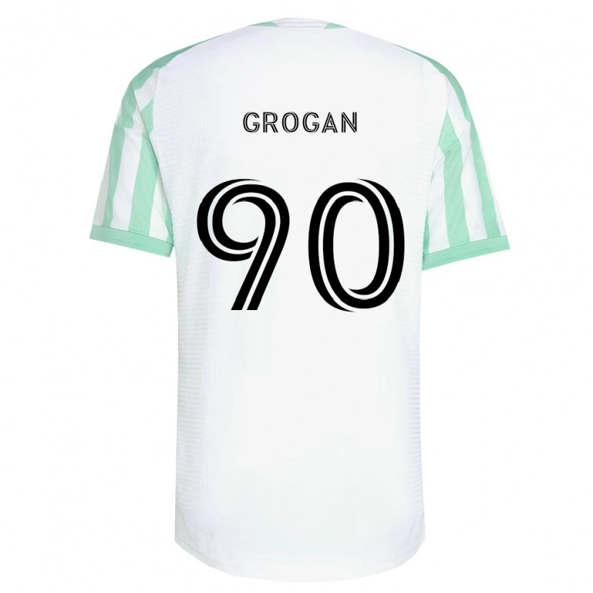 Danxen Kvinnor Peter Grogan #90 Ljusgrön Svart Vit Bortatröja Matchtröjor 2026/27 Tröjor T-Tröja