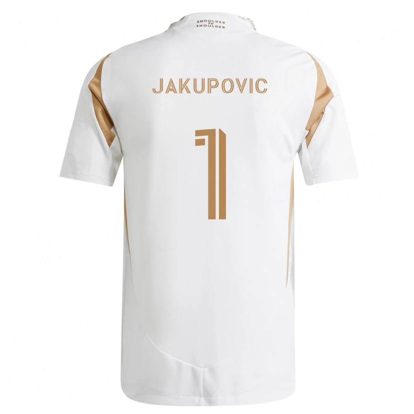 Danxen Kvinnor Eldin Jakupovic #1 Vit Brun Bortatröja Matchtröjor 2026/27 Tröjor T-Tröja