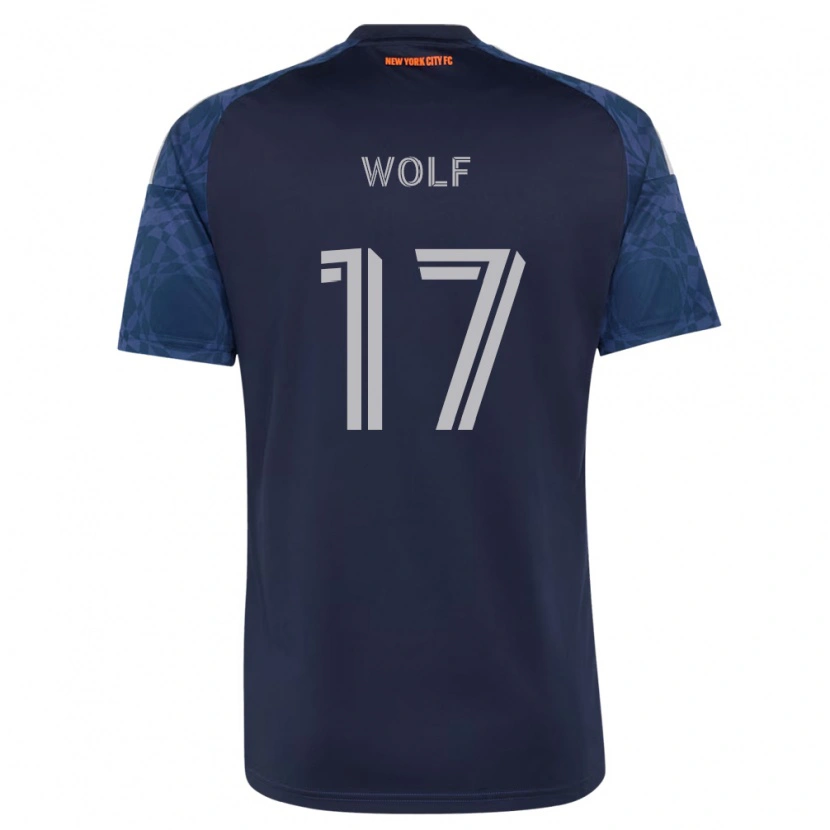 Danxen Kvinnor Hannes Wolf #17 Mörkblå Vit Bortatröja Matchtröjor 2026/27 Tröjor T-Tröja