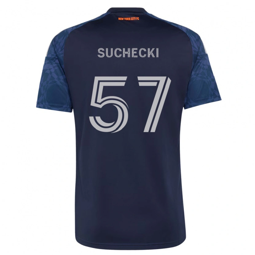 Danxen Kvinnor Joe Suchecki #57 Mörkblå Vit Bortatröja Matchtröjor 2026/27 Tröjor T-Tröja