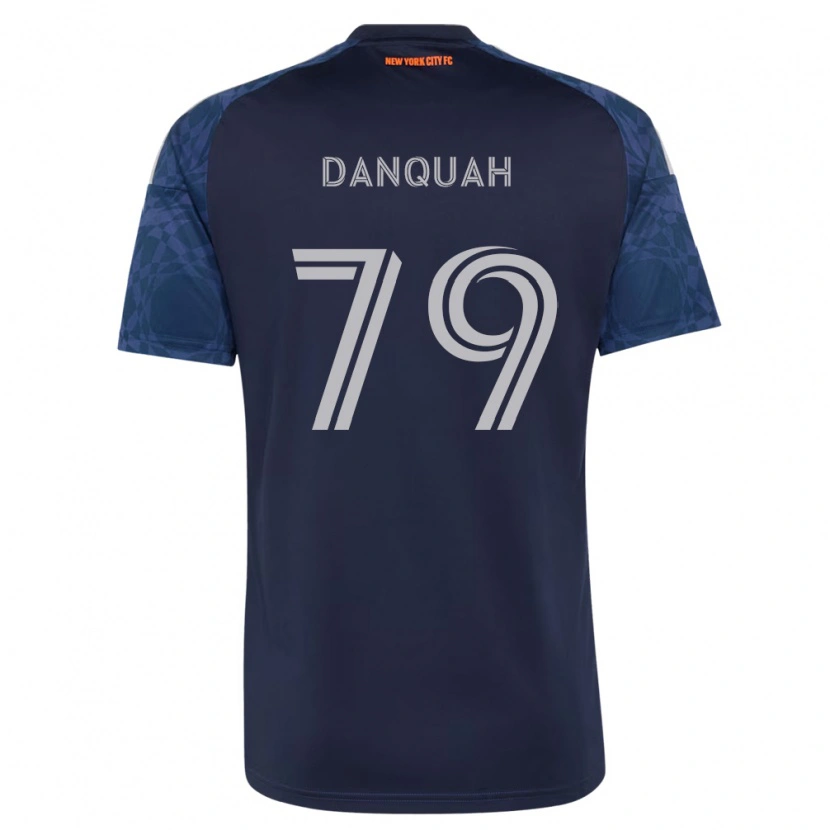 Danxen Kvinnor Caleb Danquah #79 Mörkblå Vit Bortatröja Matchtröjor 2026/27 Tröjor T-Tröja