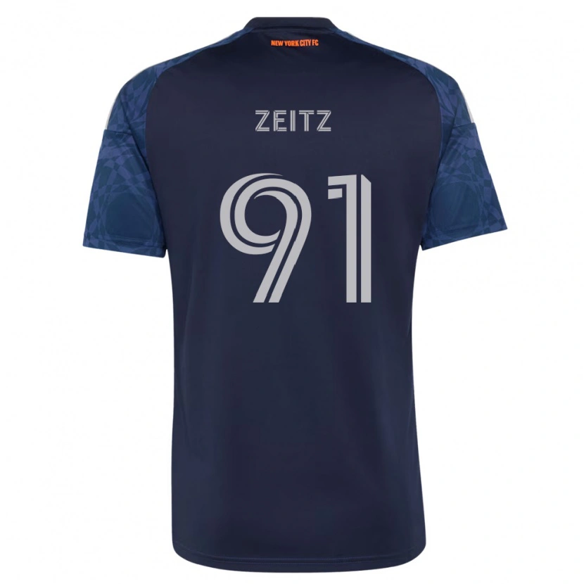 Danxen Kvinnor Uriel Zeitz #91 Mörkblå Vit Bortatröja Matchtröjor 2026/27 Tröjor T-Tröja