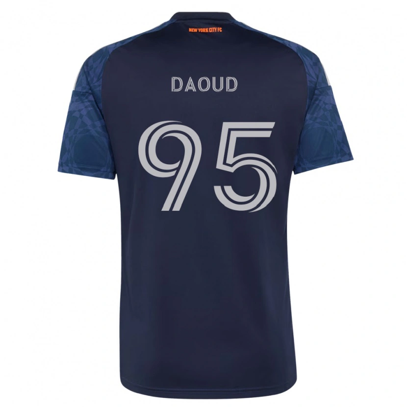 Danxen Kvinnor Rami Daoud #95 Mörkblå Vit Bortatröja Matchtröjor 2026/27 Tröjor T-Tröja