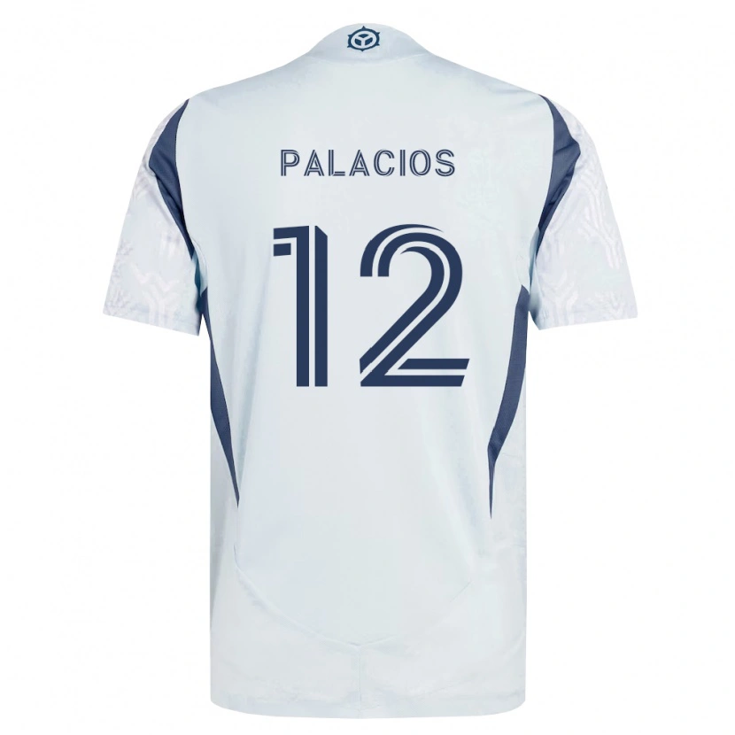 Danxen Kvinnor Denzel Palacios #12 Blågrå Vit Bortatröja Matchtröjor 2026/27 Tröjor T-Tröja