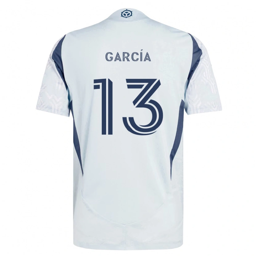 Danxen Kvinnor Deijan García #13 Blågrå Vit Bortatröja Matchtröjor 2026/27 Tröjor T-Tröja