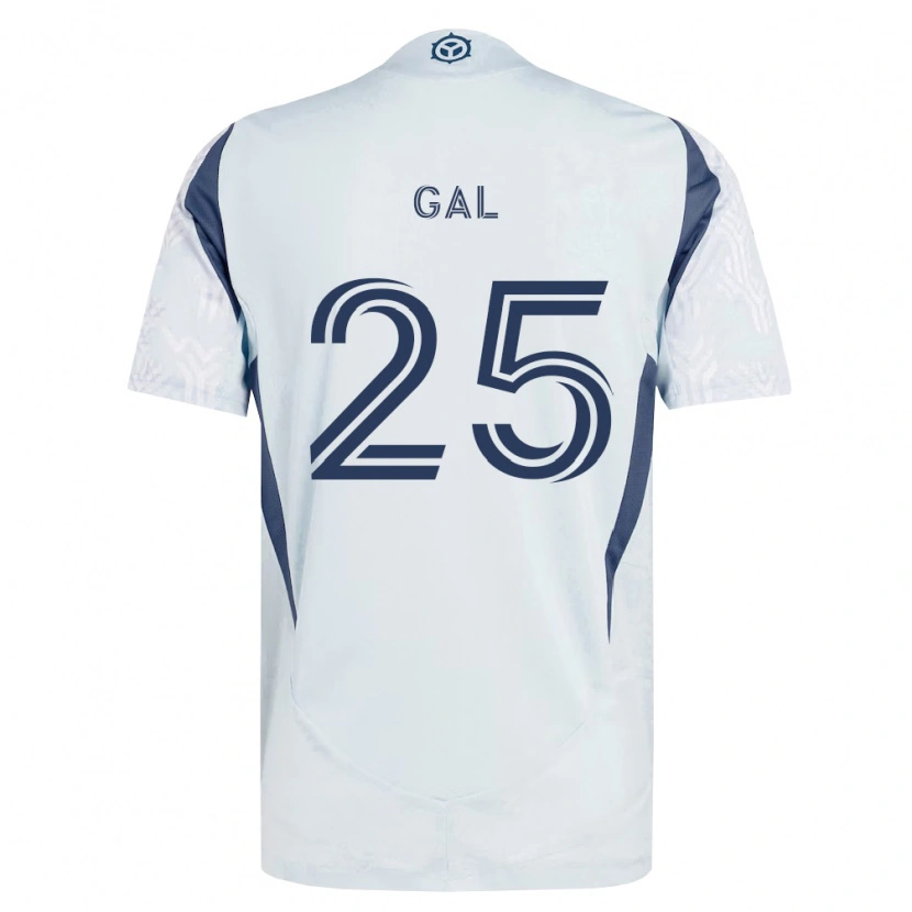 Danxen Kvinnor Jeff Gal #25 Blågrå Vit Bortatröja Matchtröjor 2026/27 Tröjor T-Tröja