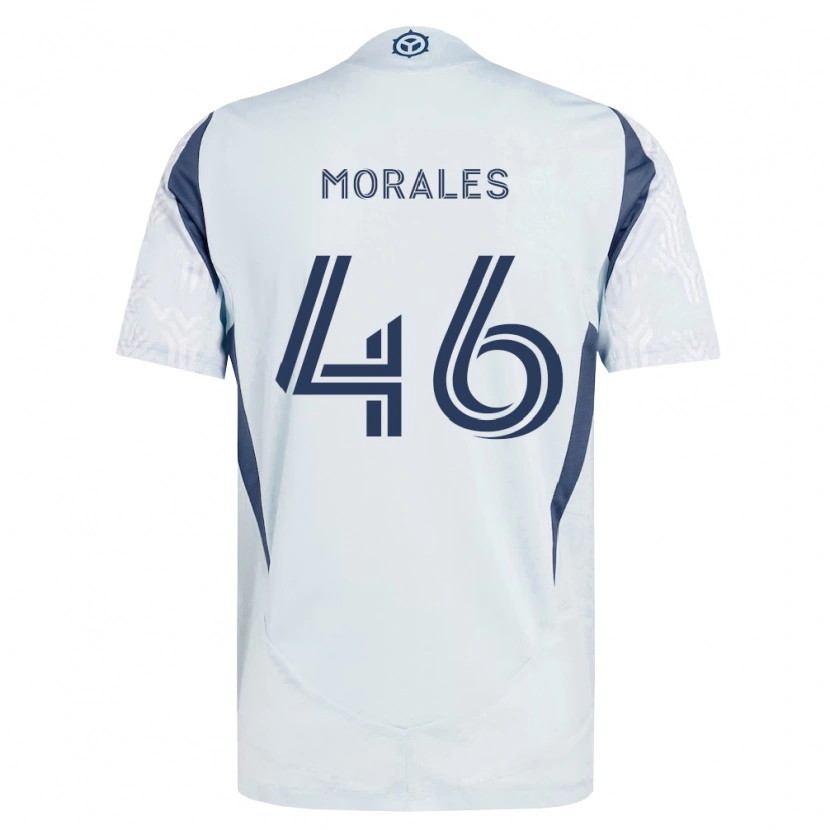 Danxen Kvinnor Christopher Morales #46 Blågrå Vit Bortatröja Matchtröjor 2026/27 Tröjor T-Tröja