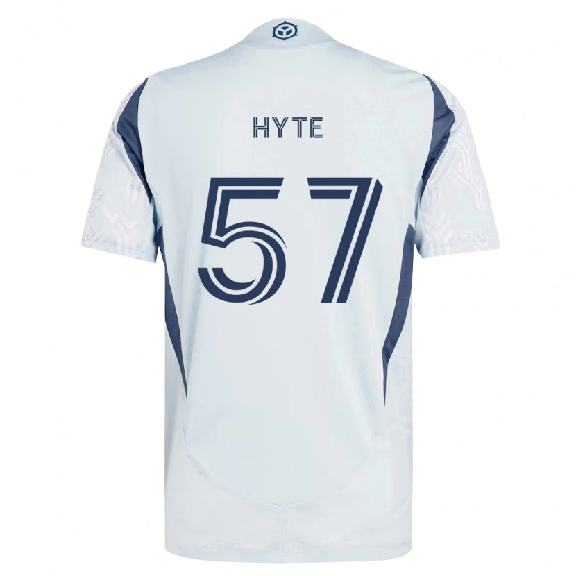 Danxen Kvinnor Darris Hyte #57 Blågrå Vit Bortatröja Matchtröjor 2026/27 Tröjor T-Tröja