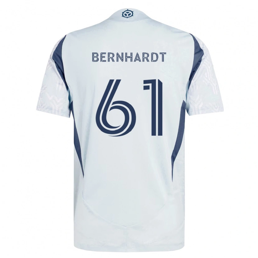 Danxen Kvinnor Harrison Bernhardt #61 Blågrå Vit Bortatröja Matchtröjor 2026/27 Tröjor T-Tröja