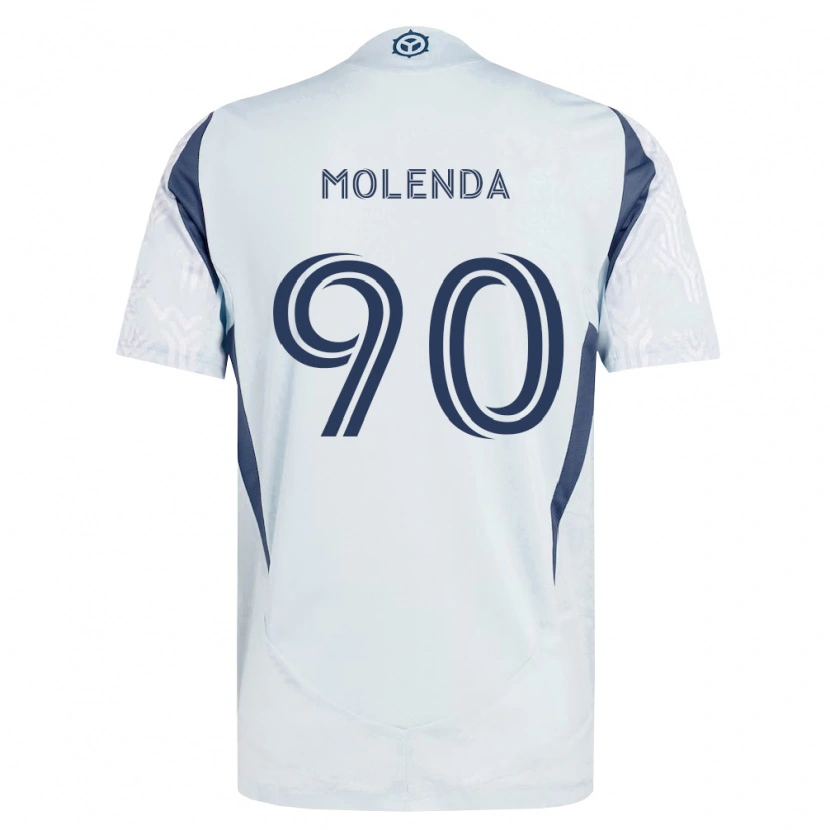 Danxen Kvinnor David Molenda #90 Blågrå Vit Bortatröja Matchtröjor 2026/27 Tröjor T-Tröja