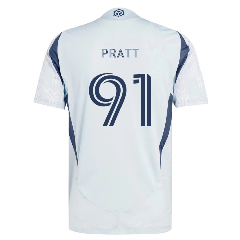 Danxen Kvinnor Owen Pratt #91 Blågrå Vit Bortatröja Matchtröjor 2026/27 Tröjor T-Tröja