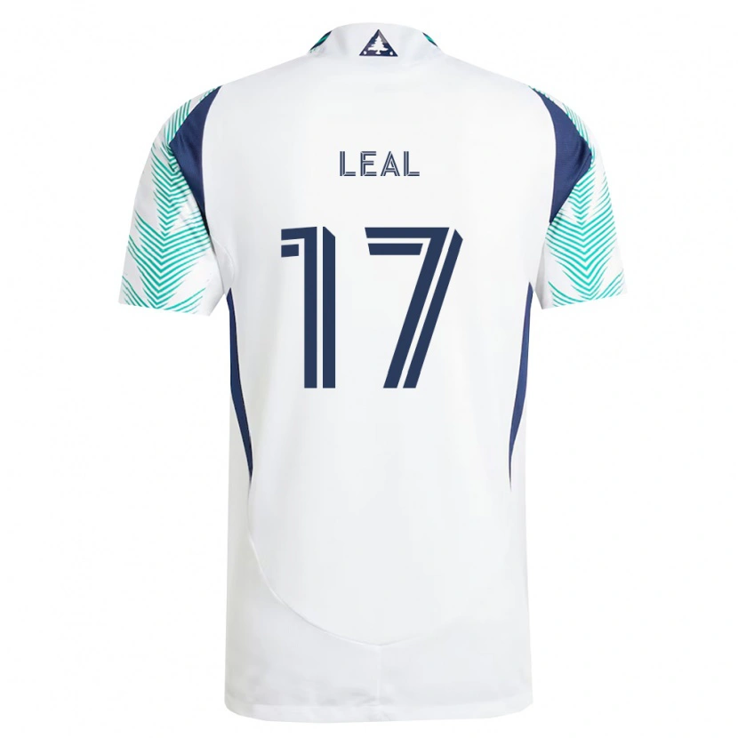 Danxen Kvinnor Patrick Leal #17 Vit Marinblå Ljusgrön Bortatröja Matchtröjor 2026/27 Tröjor T-Tröja