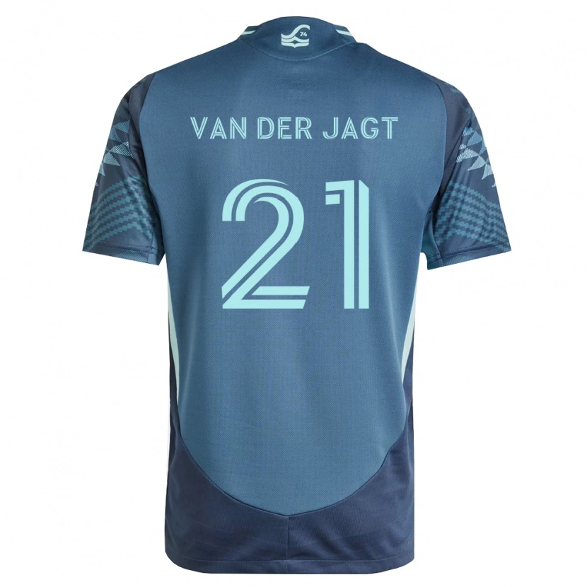 Danxen Kvinnor Olivia Van Der Jagt #21 Marinblå Grön Bortatröja Matchtröjor 2026/27 Tröjor T-Tröja