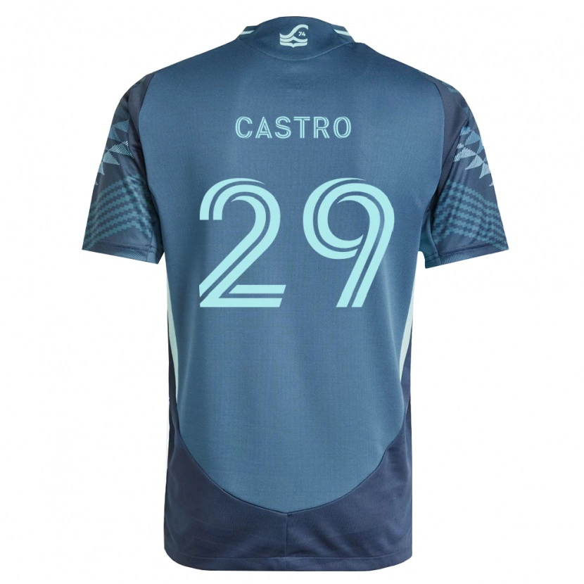 Danxen Kvinnor Jacob Castro #29 Marinblå Grön Bortatröja Matchtröjor 2026/27 Tröjor T-Tröja