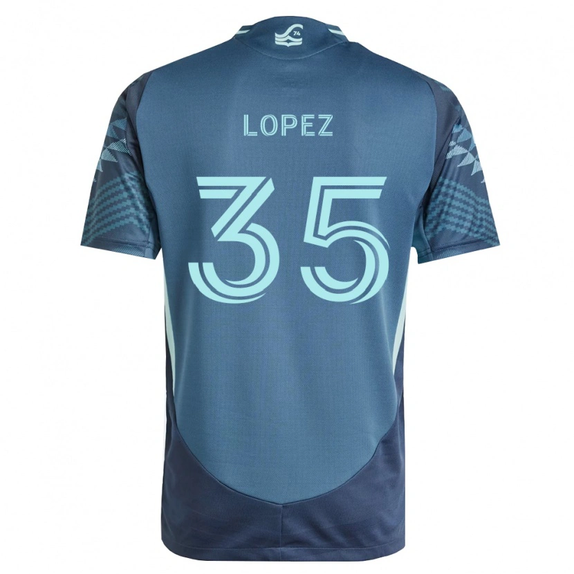 Danxen Kvinnor Antino Lopez #35 Marinblå Grön Bortatröja Matchtröjor 2026/27 Tröjor T-Tröja