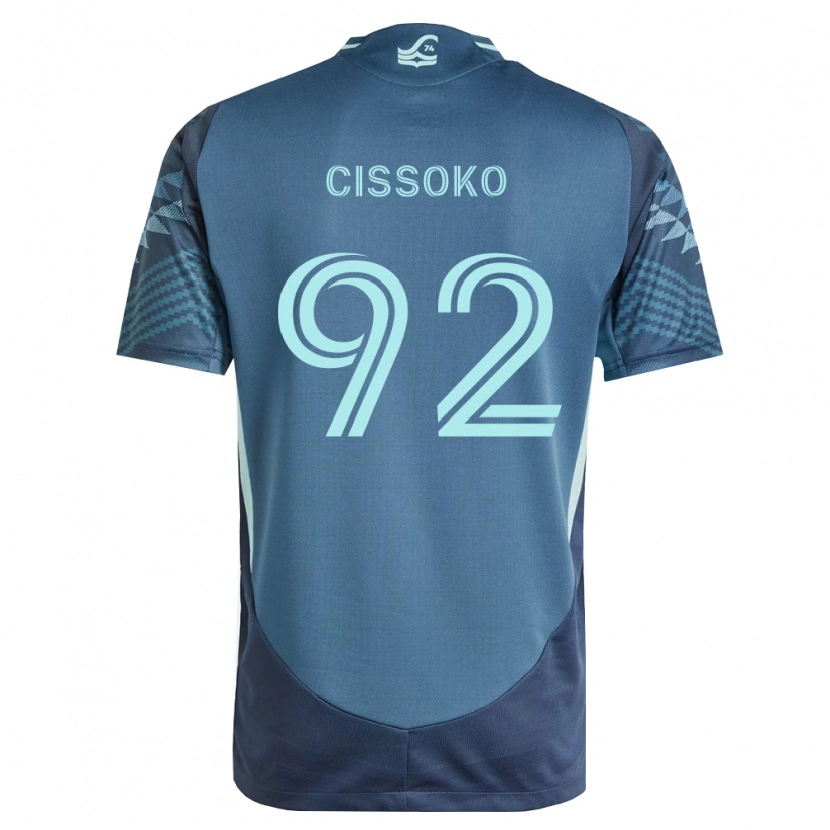 Danxen Kvinnor Abdoulaye Cissoko #92 Marinblå Grön Bortatröja Matchtröjor 2026/27 Tröjor T-Tröja