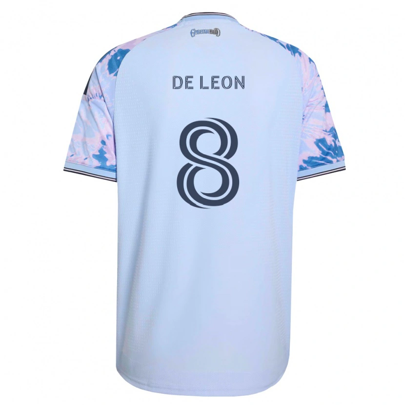 Danxen Kvinnor Brandon De Leon #8 Kungligt Blå Vit Svart Bortatröja Matchtröjor 2026/27 Tröjor T-Tröja