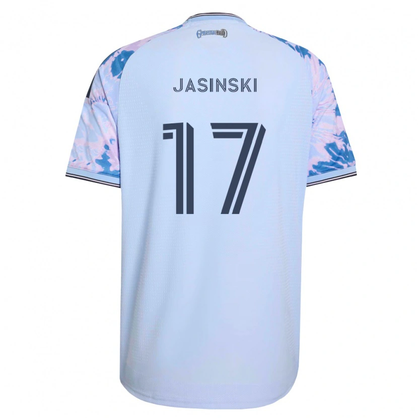 Danxen Kvinnor Jack Jasinski #17 Kungligt Blå Vit Svart Bortatröja Matchtröjor 2026/27 Tröjor T-Tröja