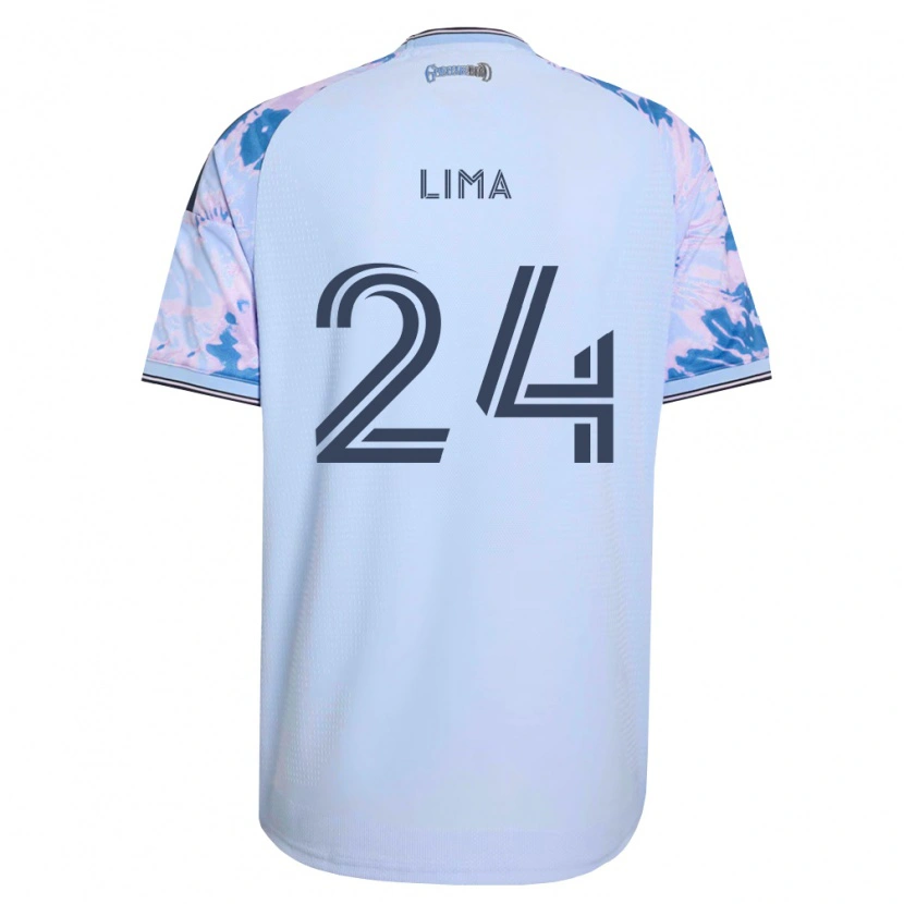 Danxen Kvinnor Nick Lima #24 Kungligt Blå Vit Svart Bortatröja Matchtröjor 2026/27 Tröjor T-Tröja