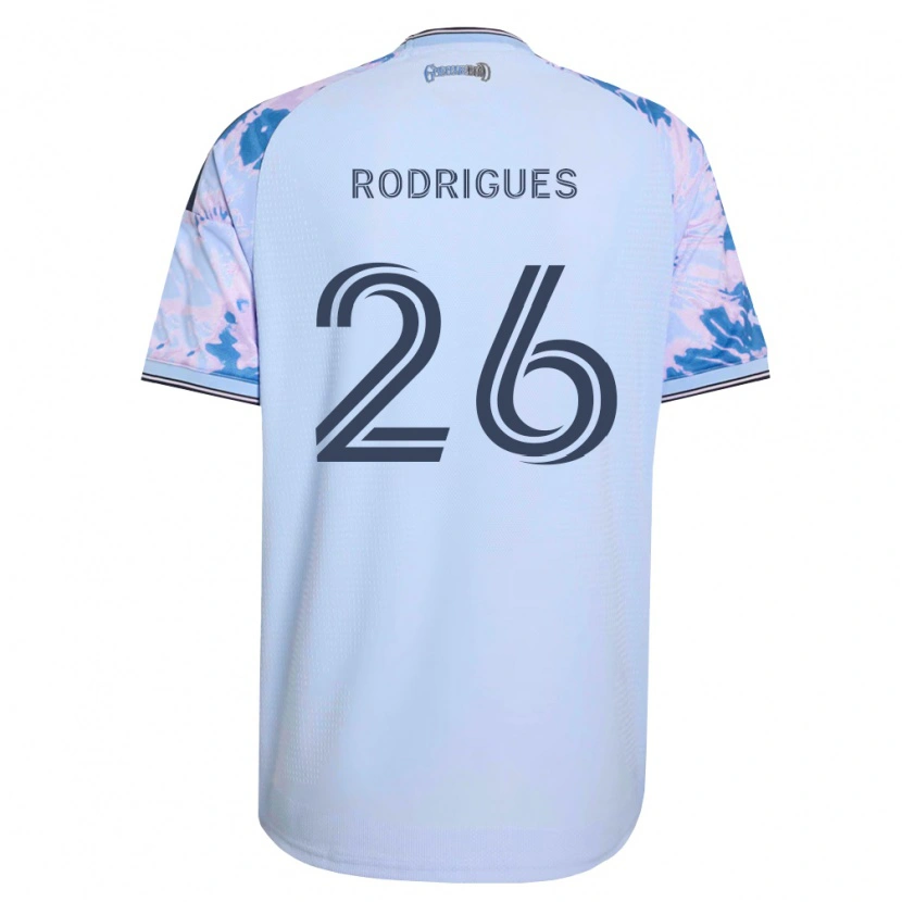 Danxen Kvinnor Rodrigues #26 Kungligt Blå Vit Svart Bortatröja Matchtröjor 2026/27 Tröjor T-Tröja